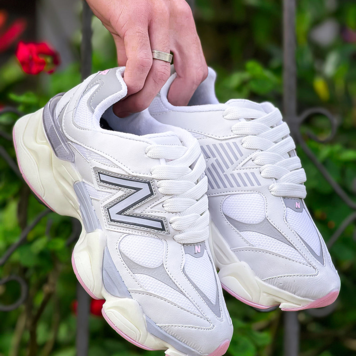 NB 9060 Branco/Rosa Premium