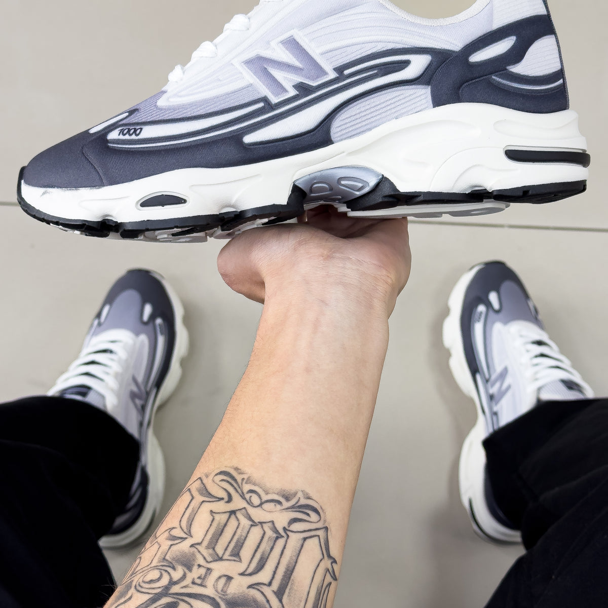 NB 1000 Branco/Cinza Premium