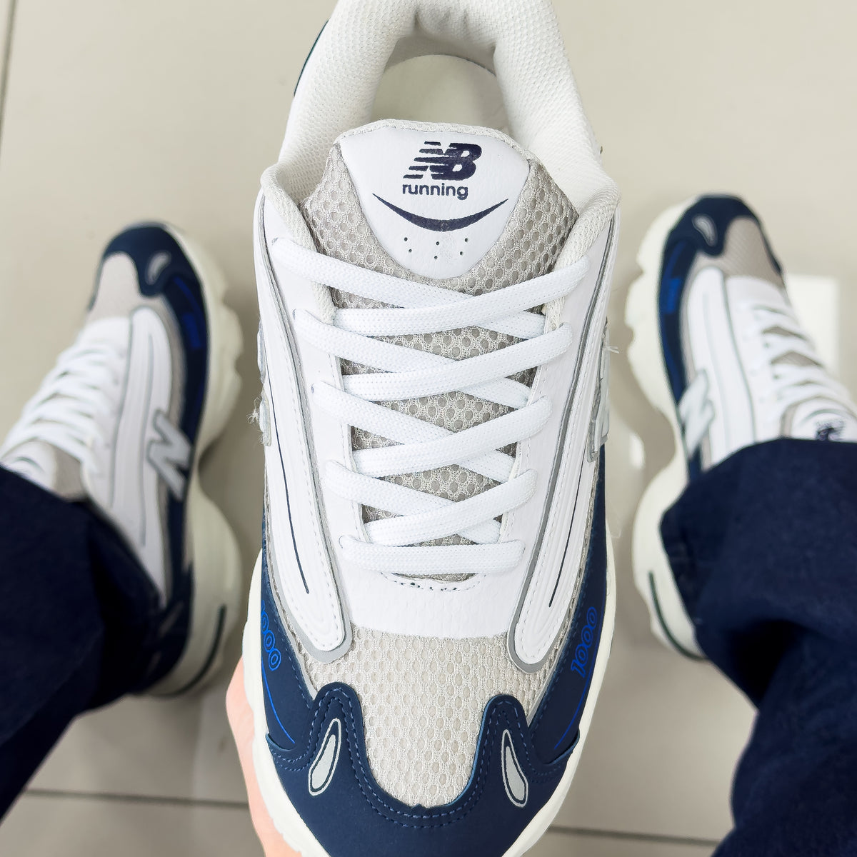NB 1000 Cinza/Azul Premium