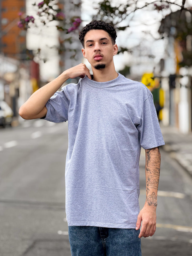 Camiseta Oversized Cinza