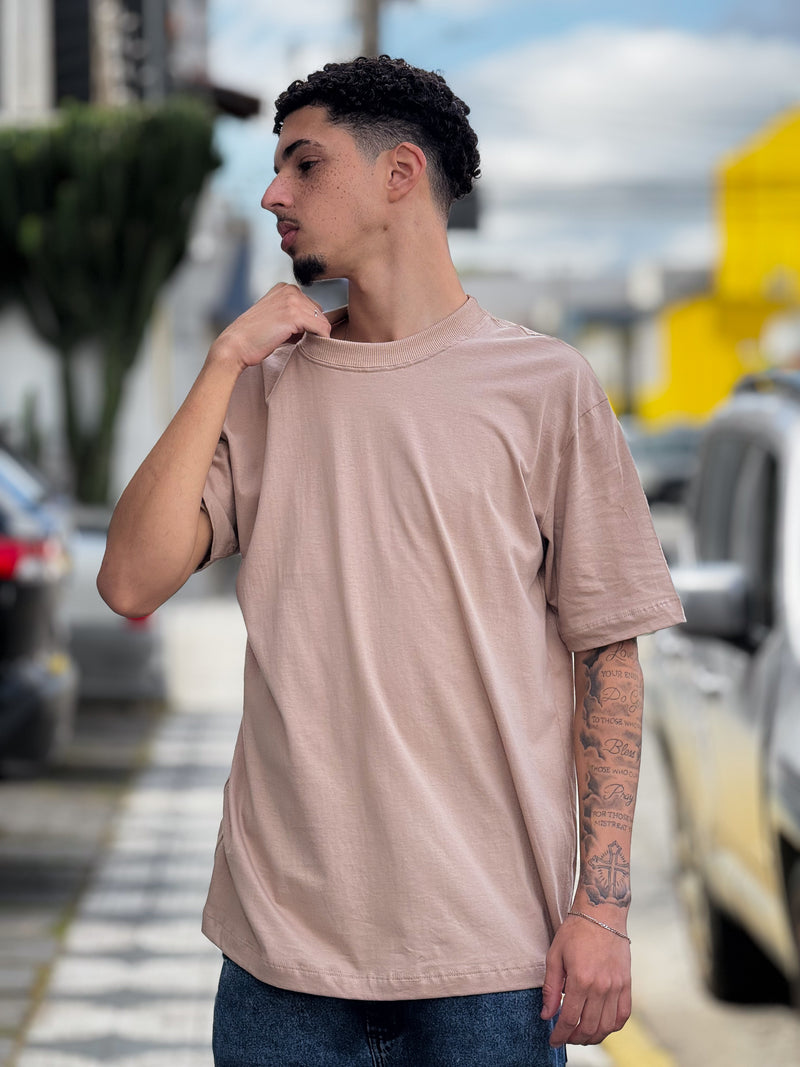 Camiseta Oversized Bege