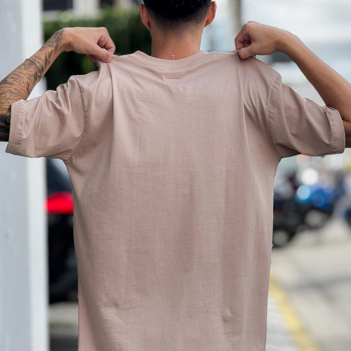 Camiseta Oversized Bege