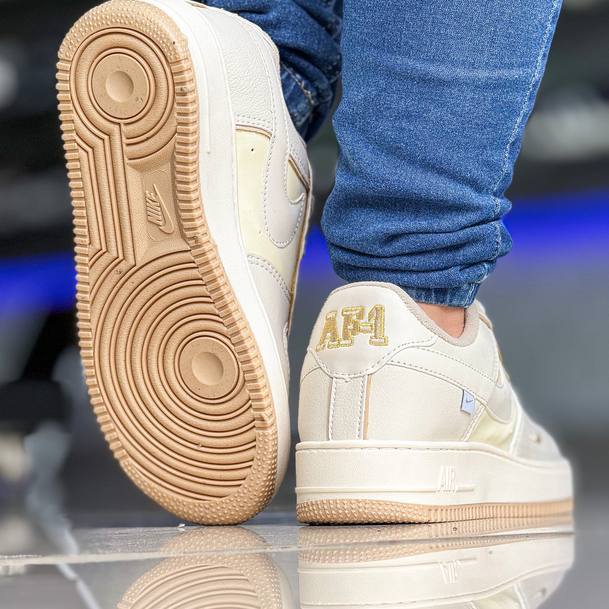 Air Force 1 Liga Bege Premium