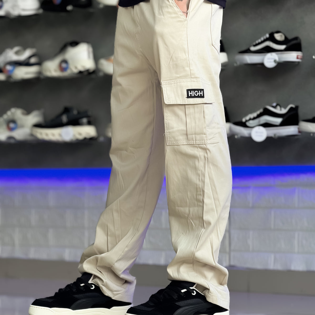 Calça Cargo Bege