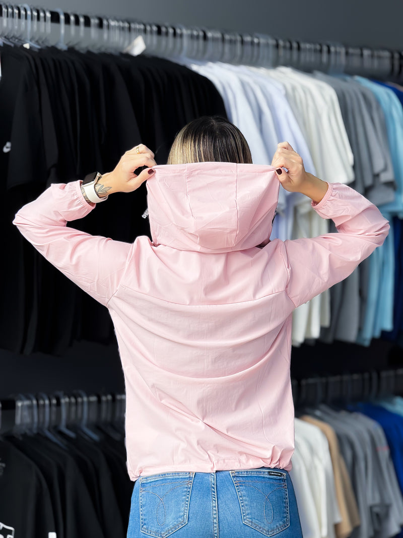 Corta Vento Feminino Rosa