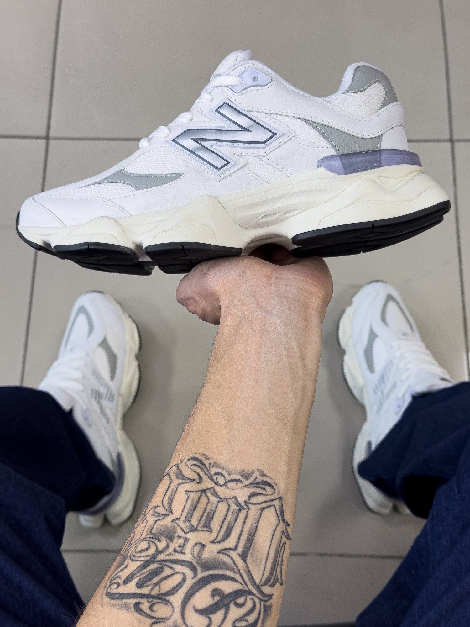 NB 9060 Branco/Cinza Premium