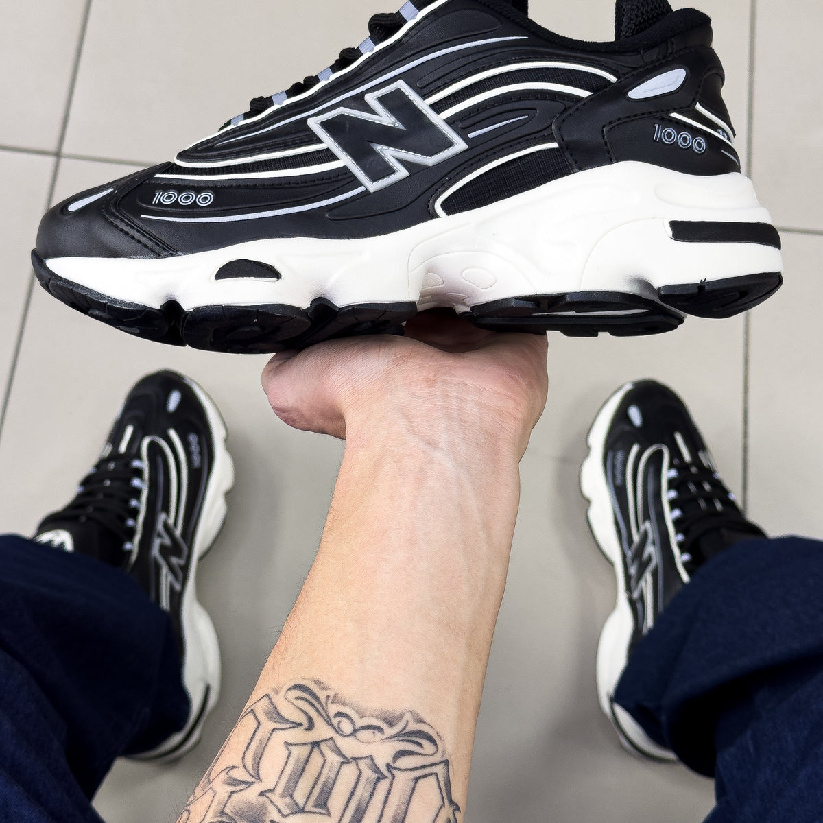NB 1000 Preto/Bege Premium