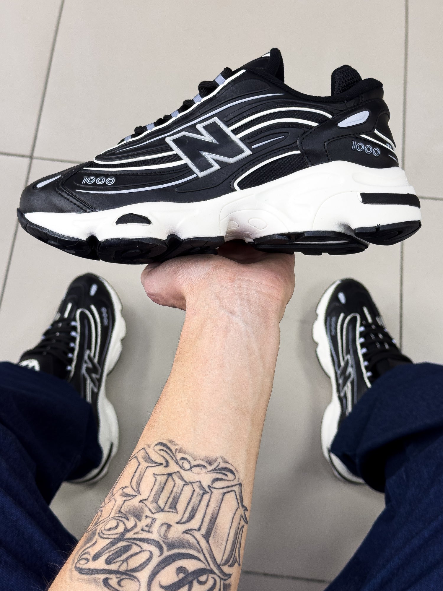 NB 1000 Preto/Bege Premium