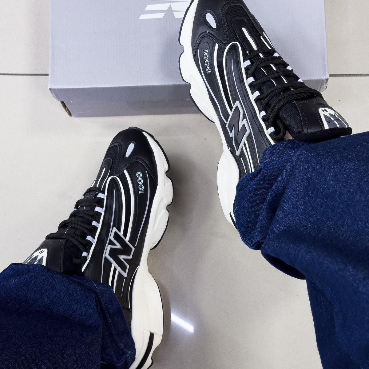 NB 1000 Preto/Bege Premium