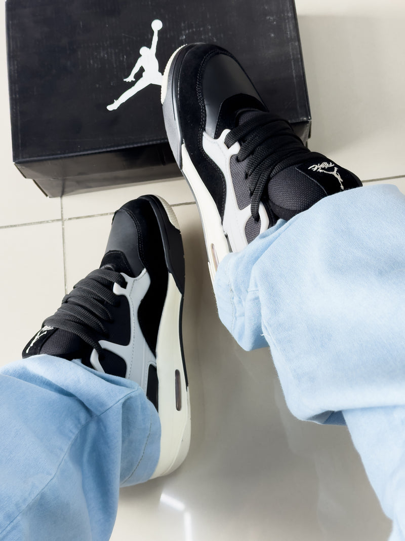 Air Jordan 4 RM Preto/Cinza Premium