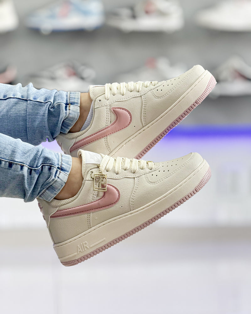 Air Force 1 Bege/rosa Premium