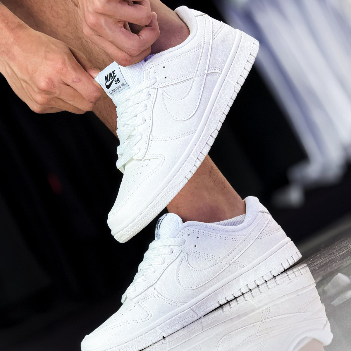 Dunk Low Pure White (Branco) Premium