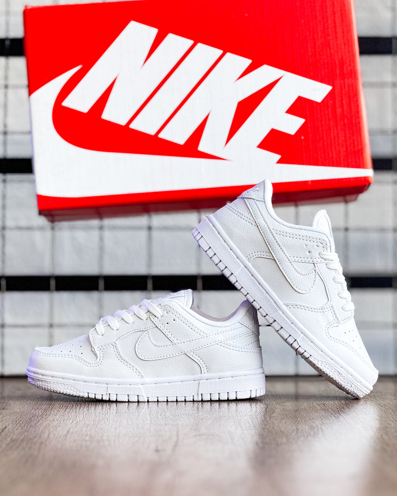 Dunk Low Branco infantil