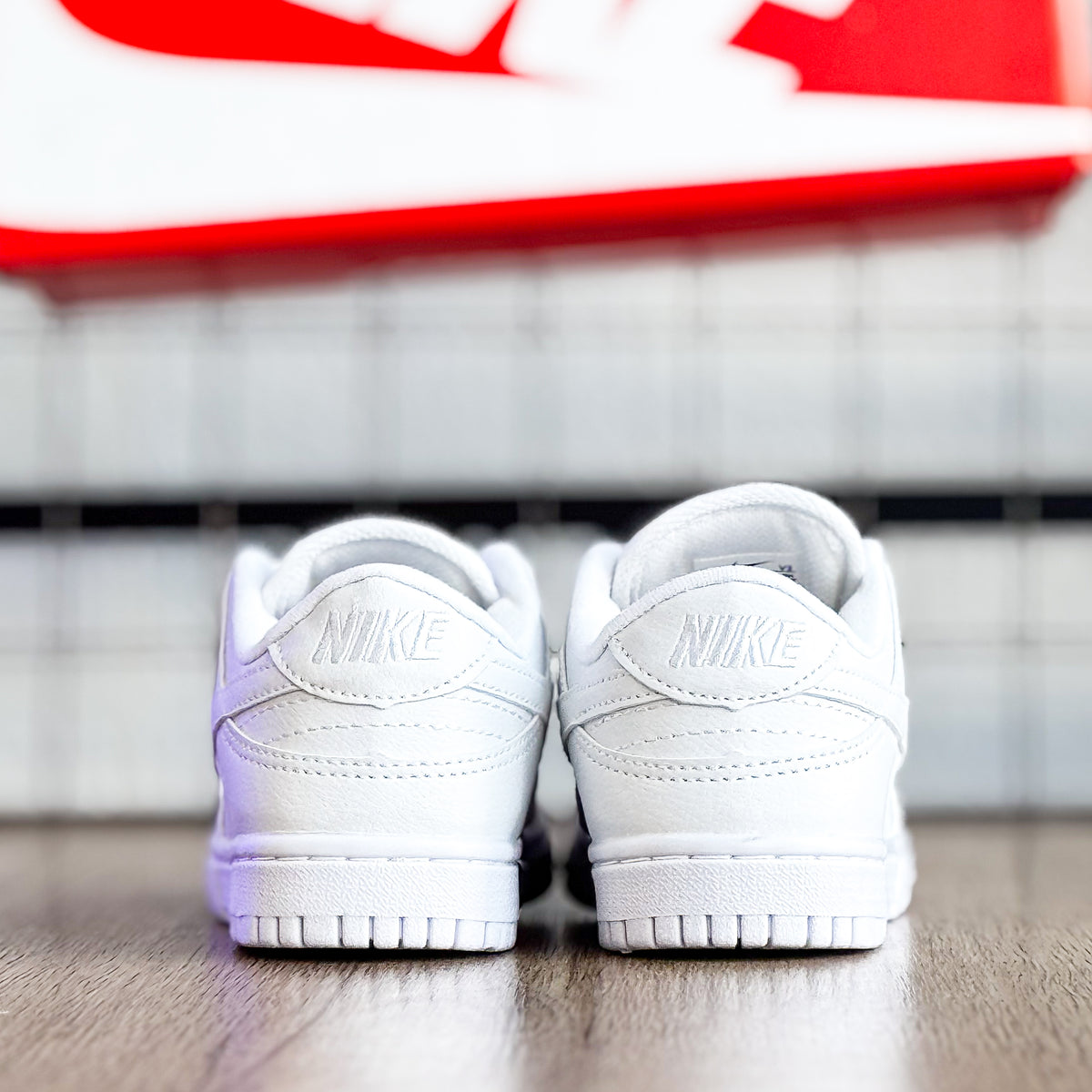 Dunk Low Branco infantil