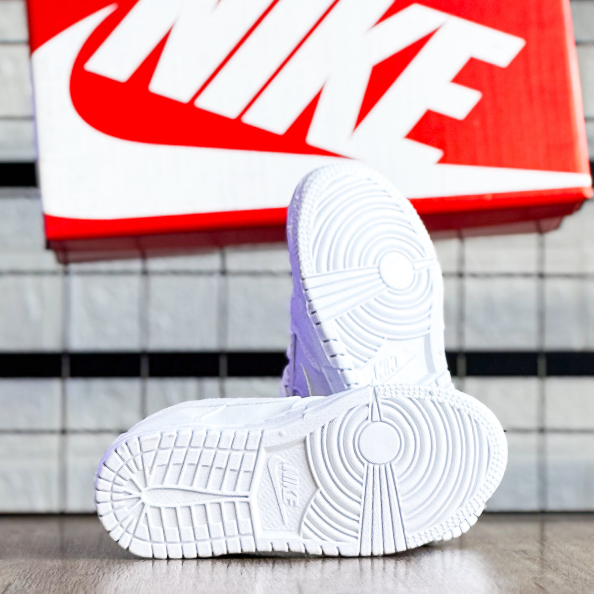 Dunk Low Branco infantil