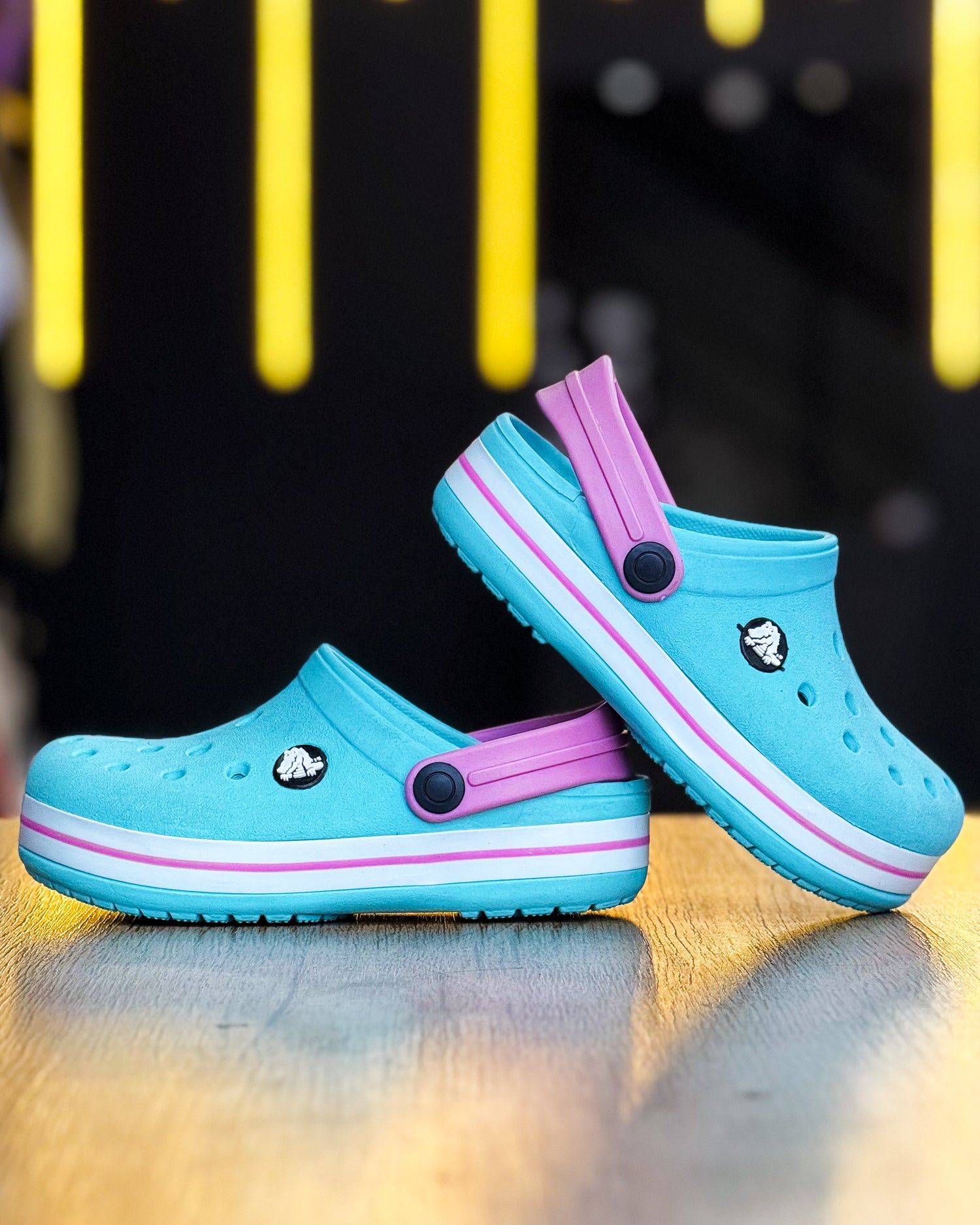 Crocs Verde/Rosa infantil