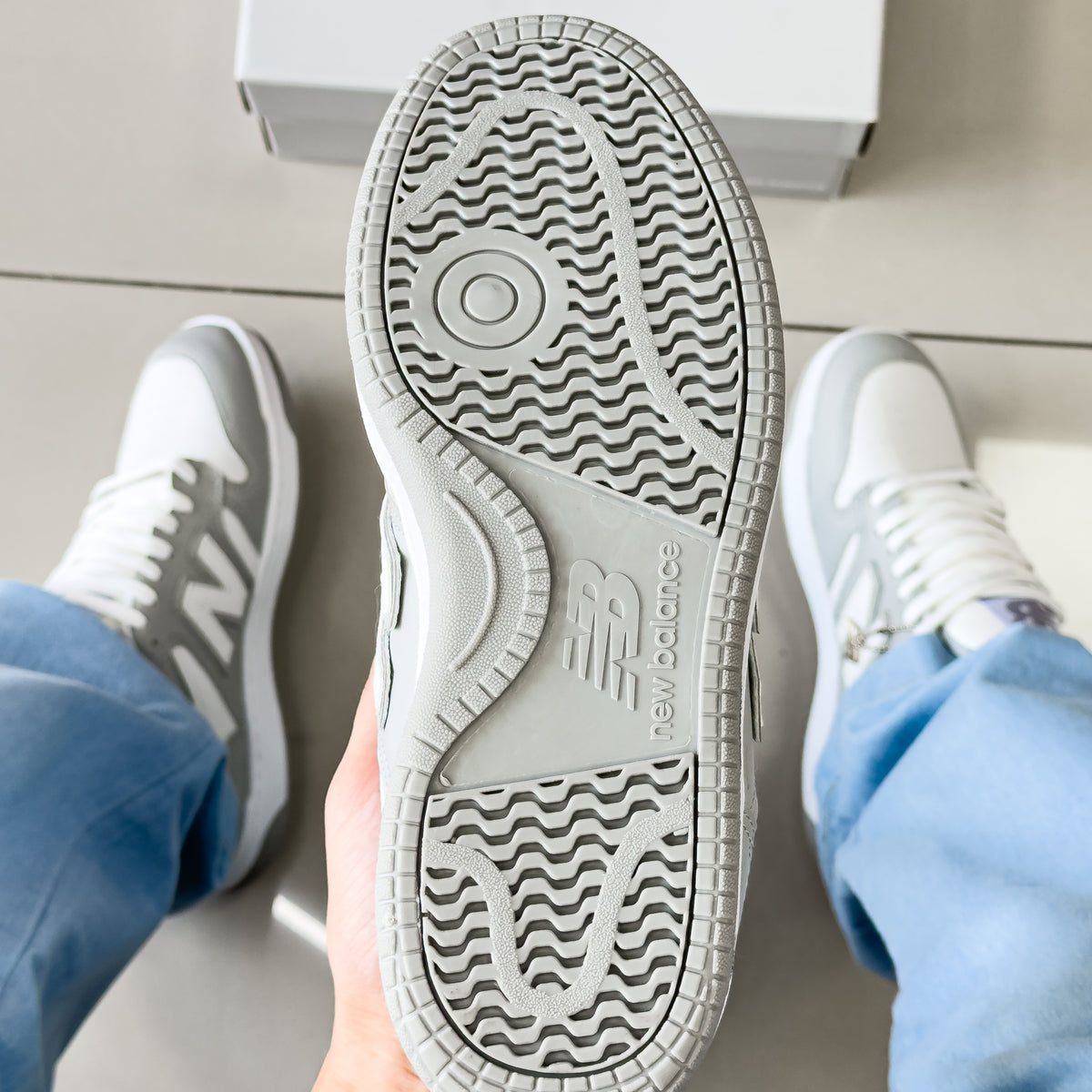 NB 480 Branco/Cinza Premium