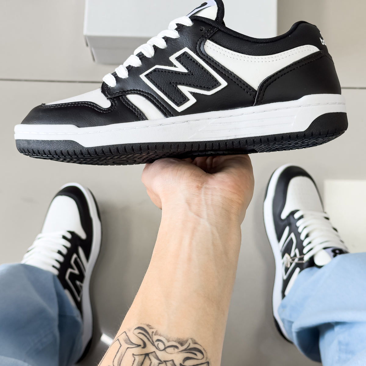 NB 480 Branco/Preto premium