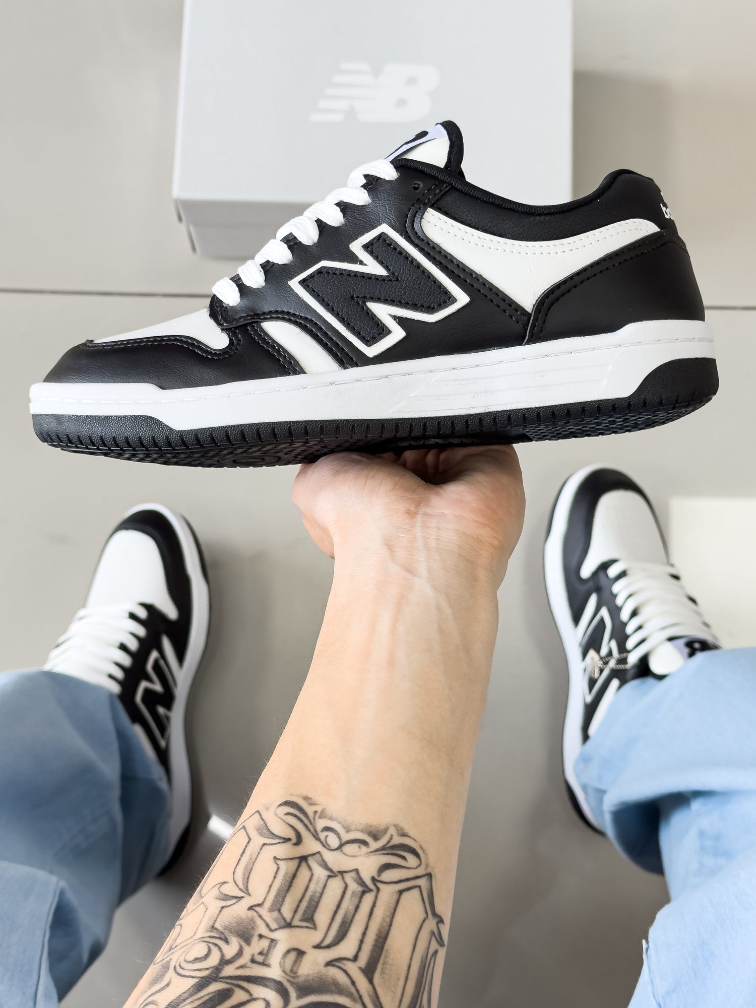 NB 480 Branco/Preto premium