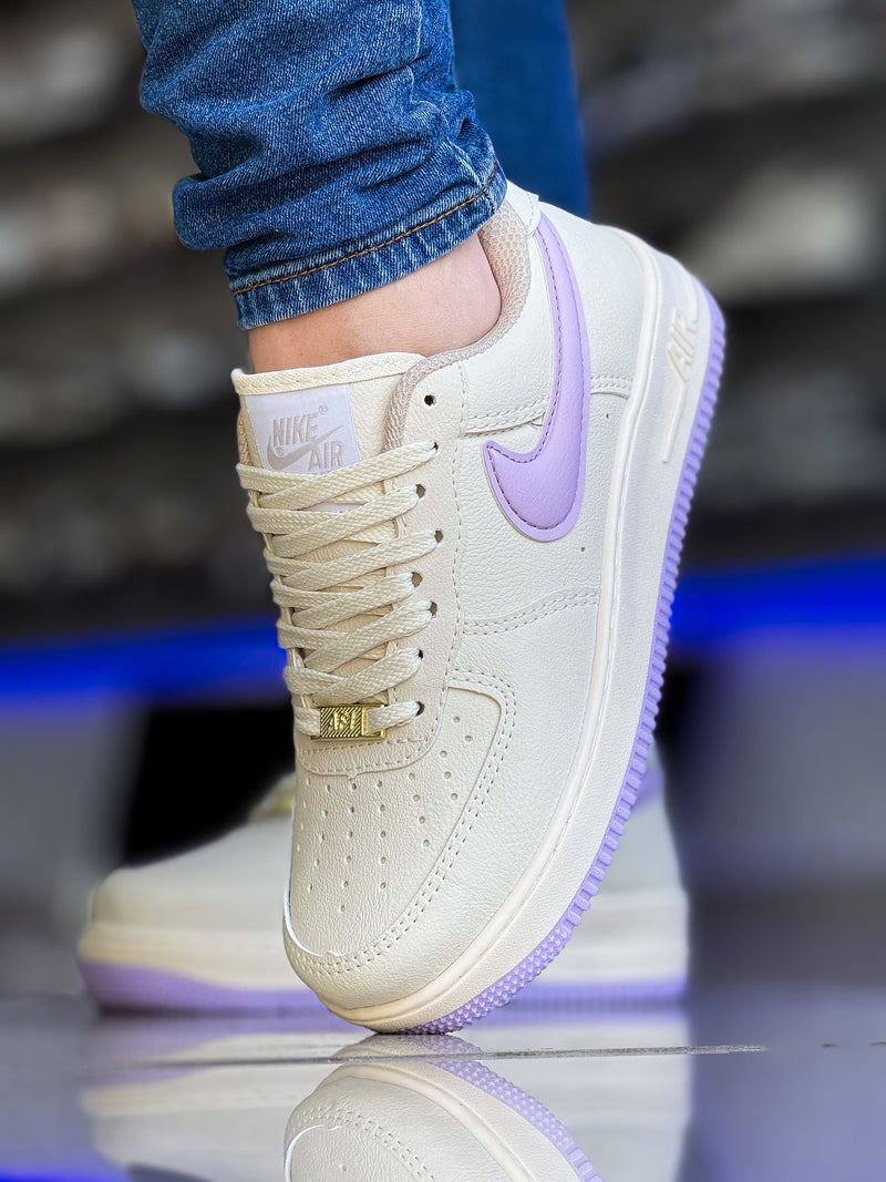 Air Force 1 Bege/Lilás Premium
