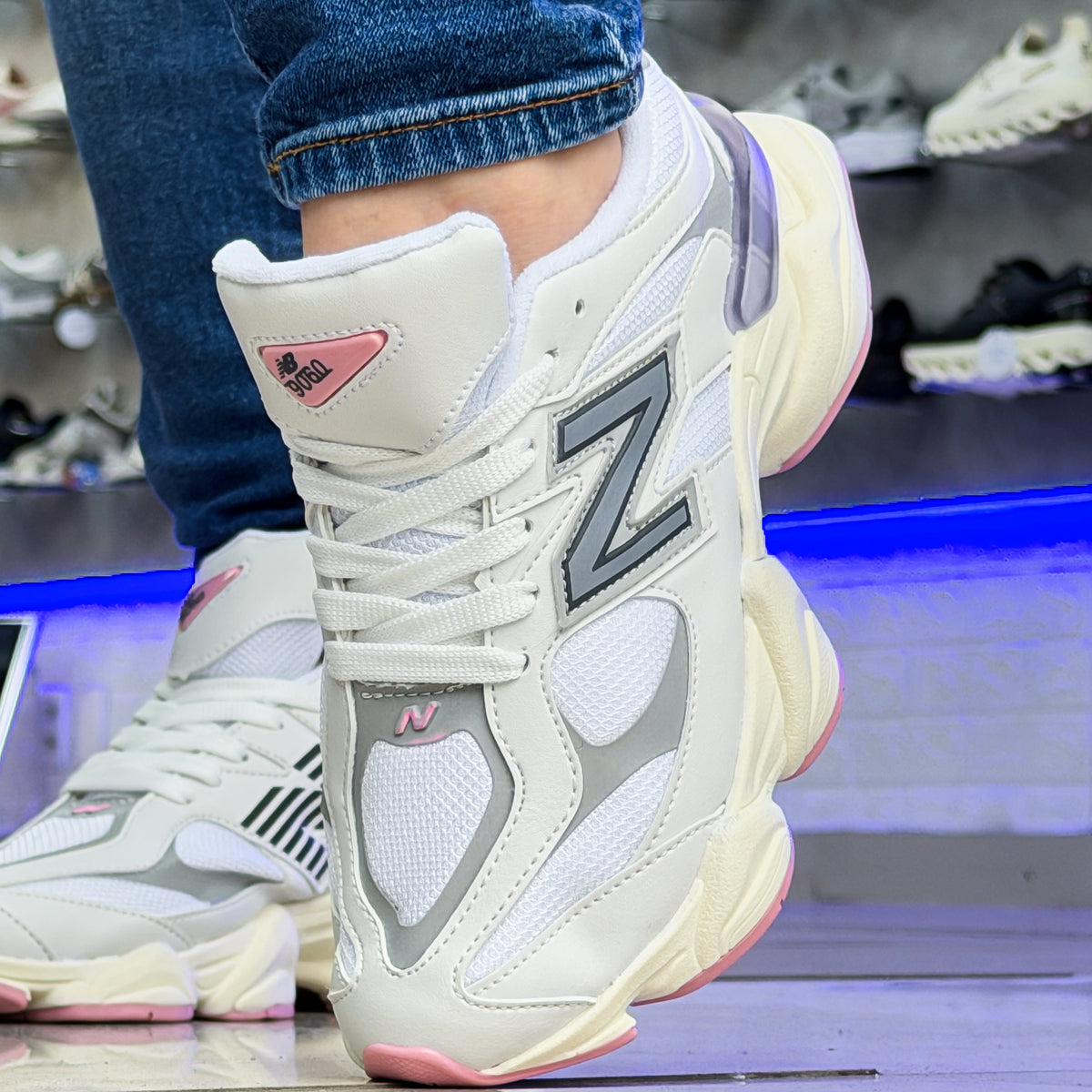 NB 9060 Branco/Rosa Premium