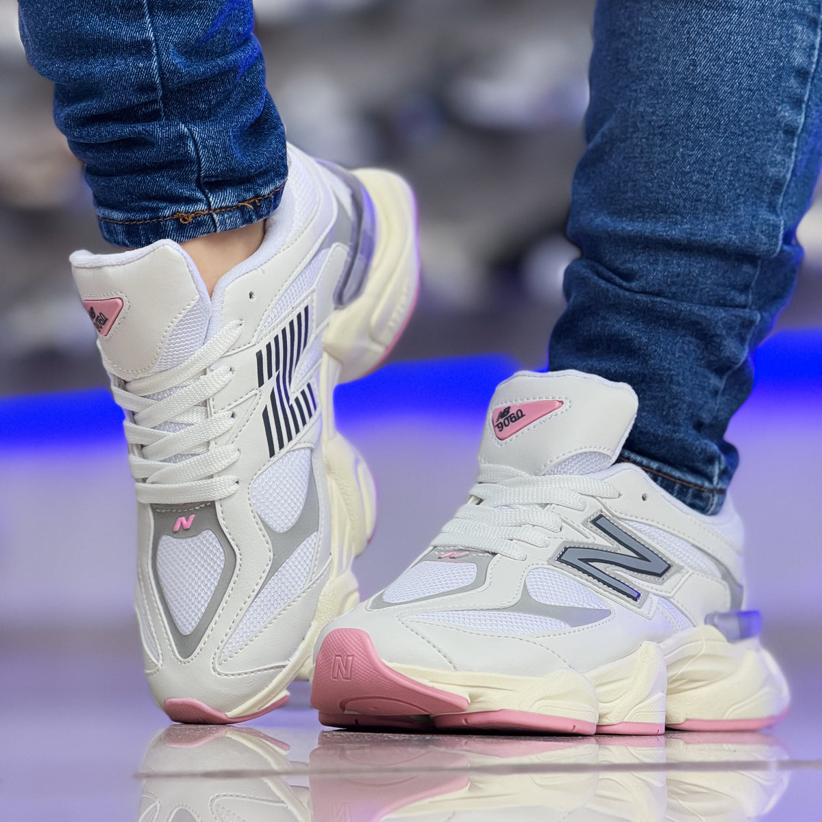 NB 9060 Branco/Rosa Premium