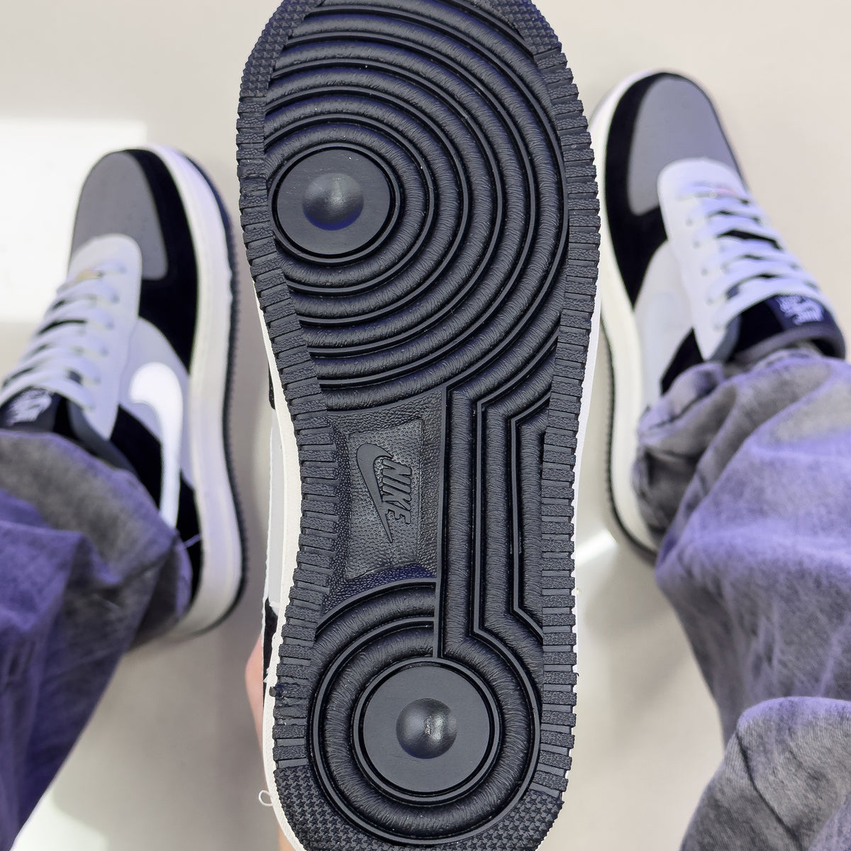Air Force 1 Preto Cinza Premium