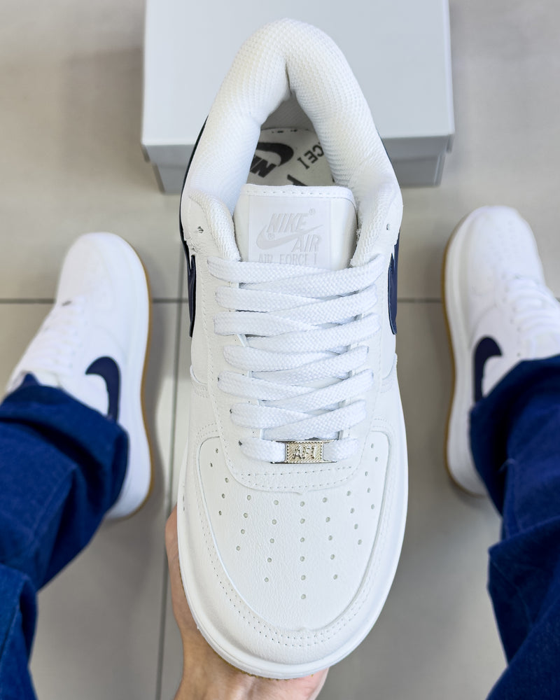 Air Force 1 Branco/Marinho Premium