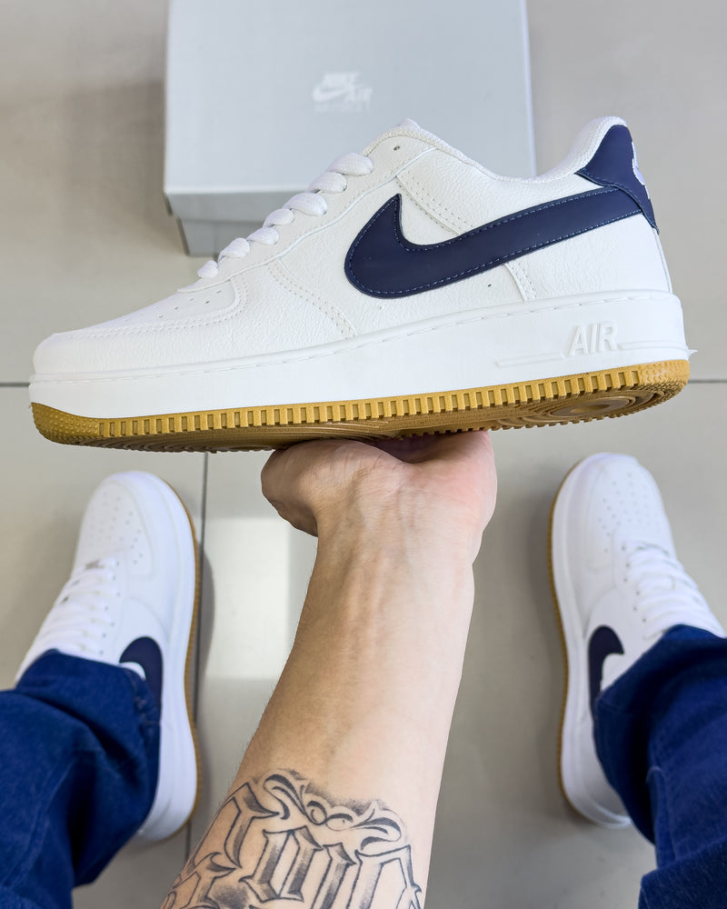 Air Force 1 Branco/Marinho Premium