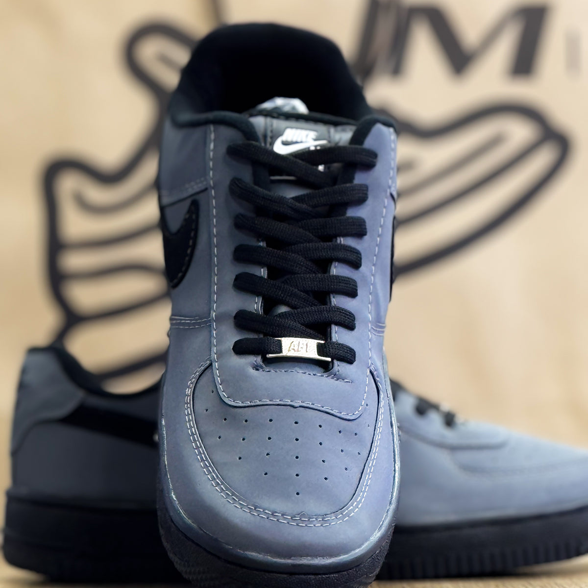 Air Force 1 Preto/Cinza Especial Premium
