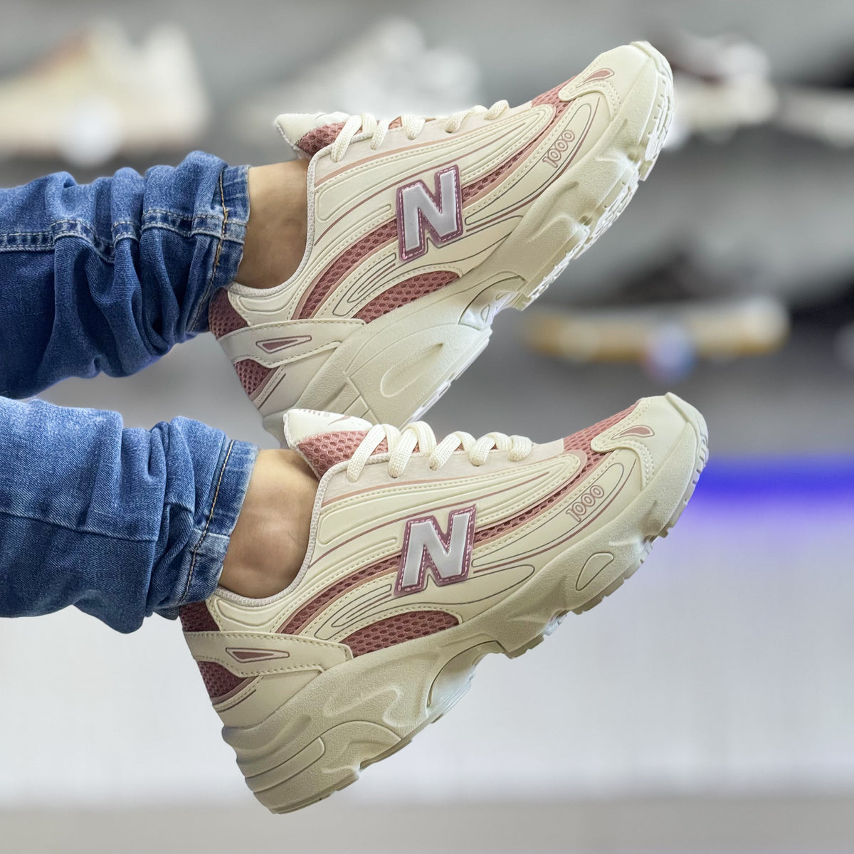 NB 1000 Bege/Rosa Premium
