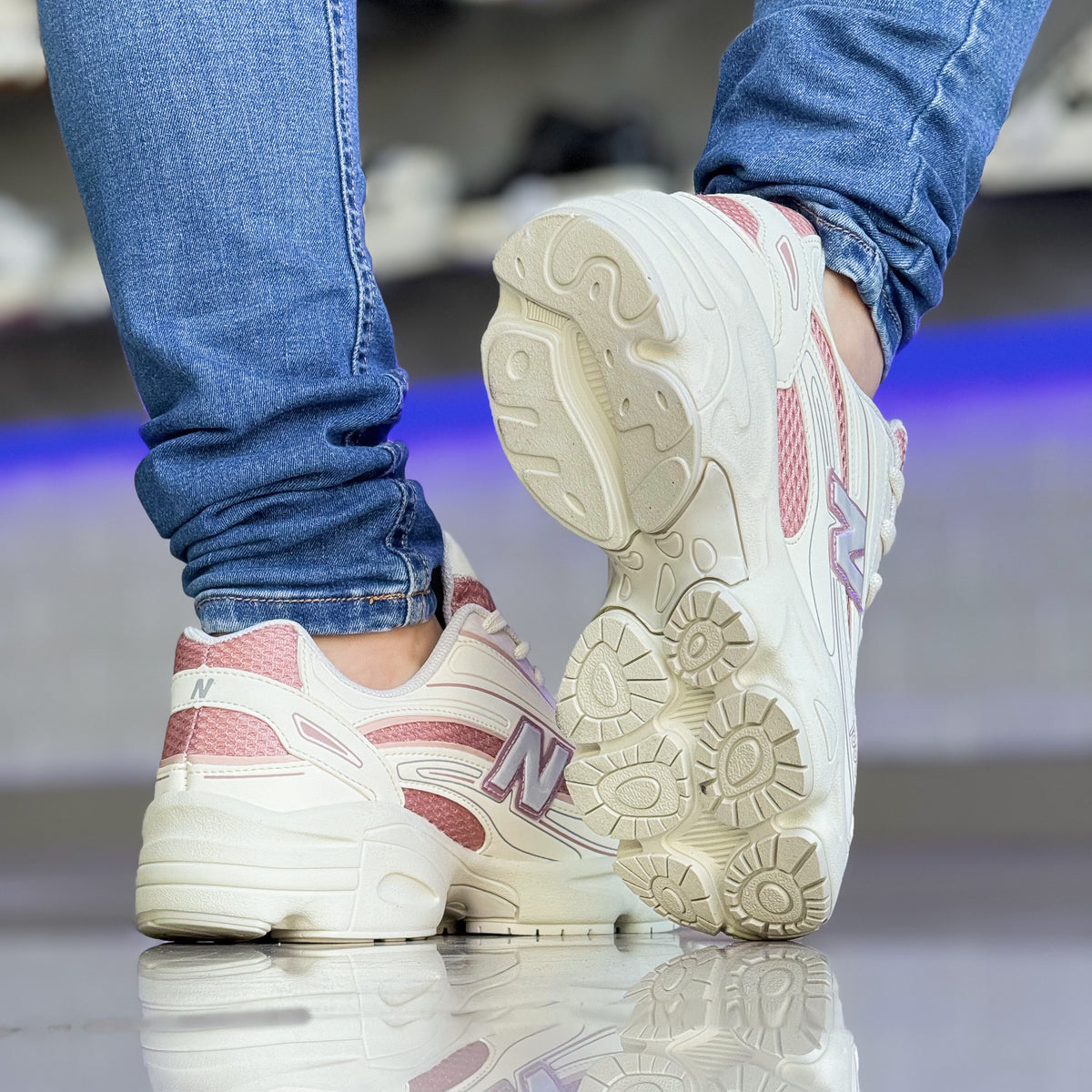 NB 1000 Bege/Rosa Premium