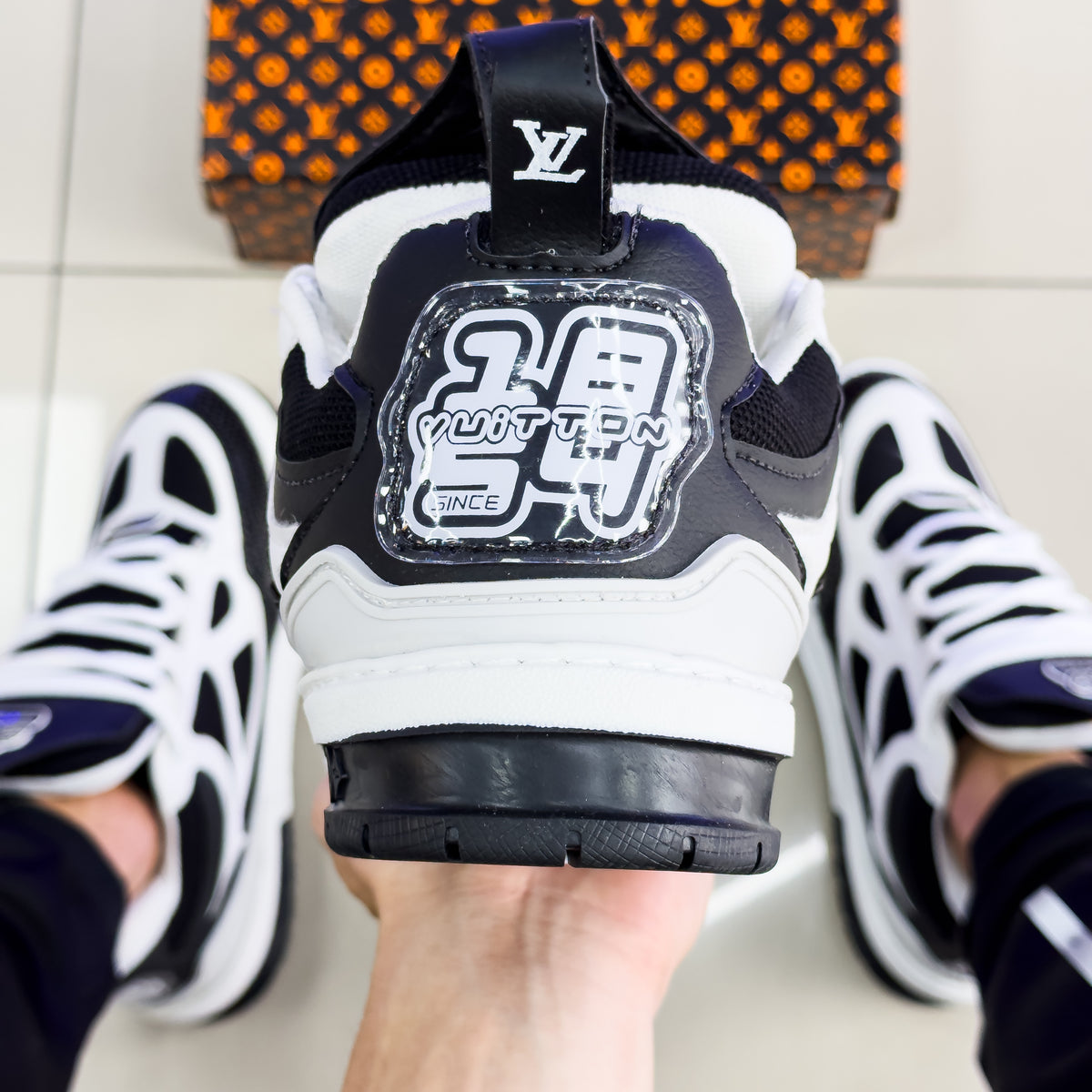 LV Skate Branco/Preto premium