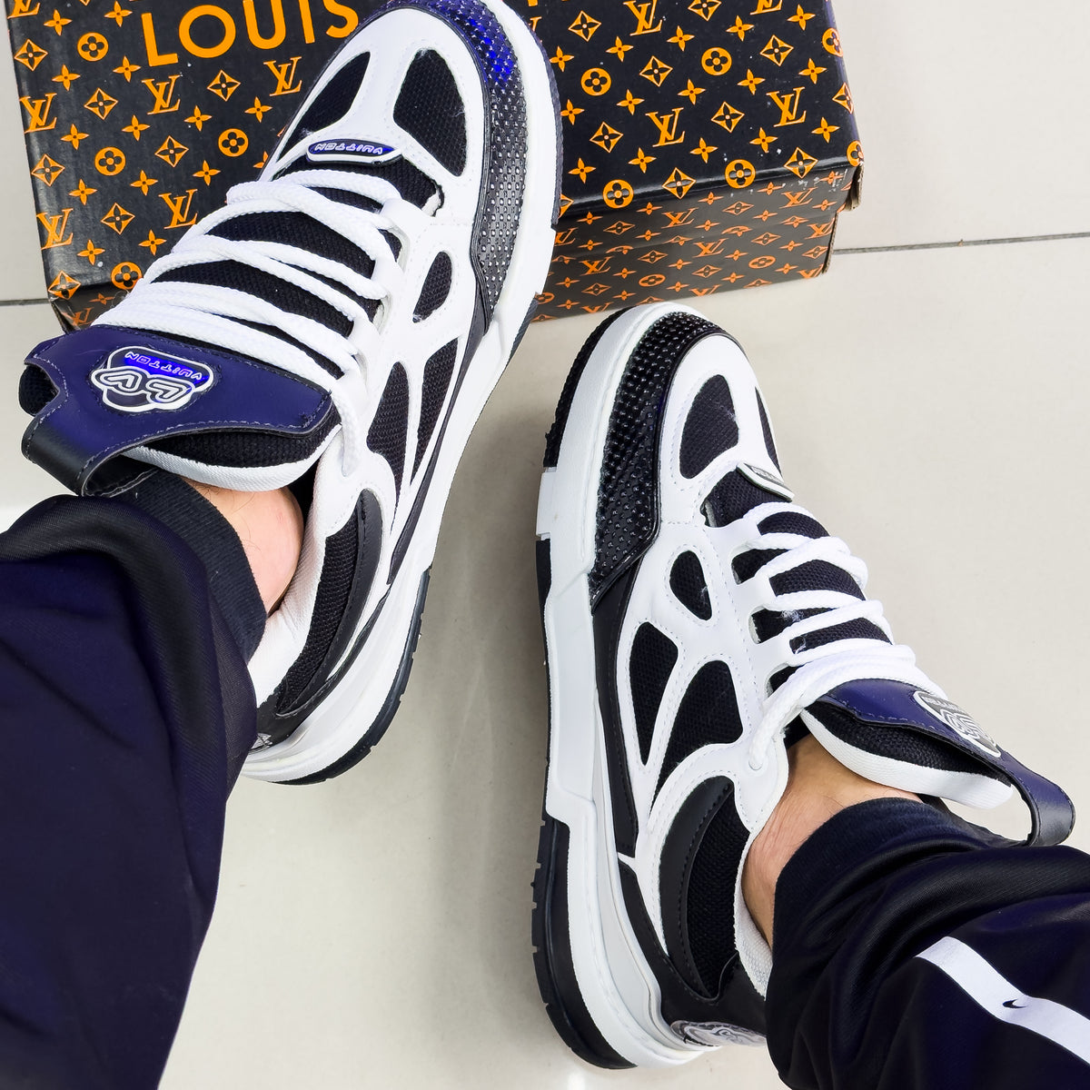 LV Skate Branco/Preto premium