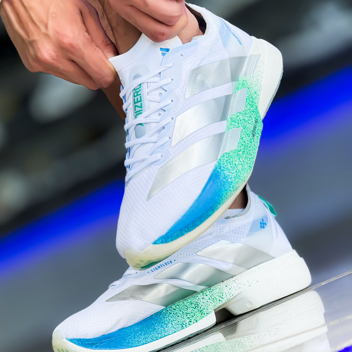 Adizero Adios Pro Branco/Azul Premium