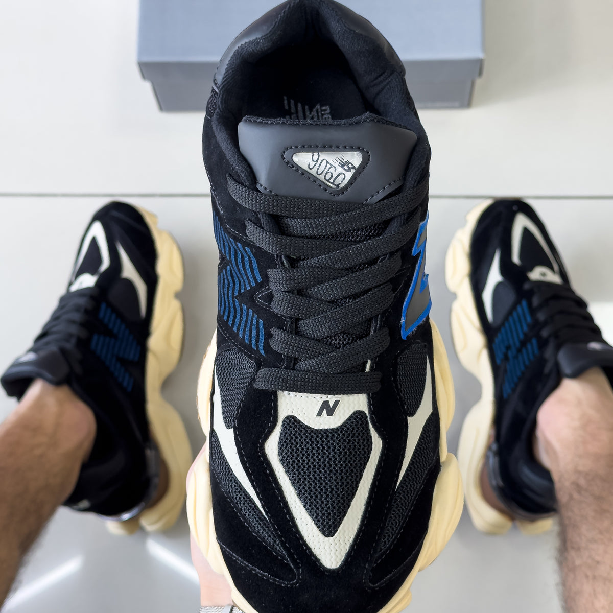 NB 9060 Preto/Azul Premium