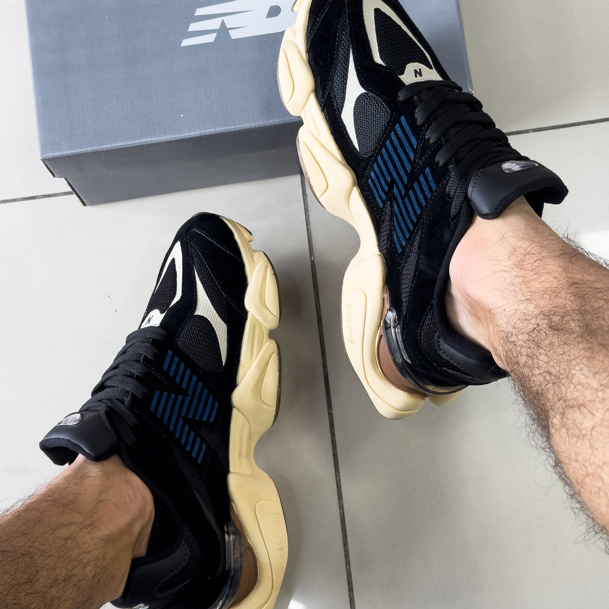 NB 9060 Preto/Azul Premium