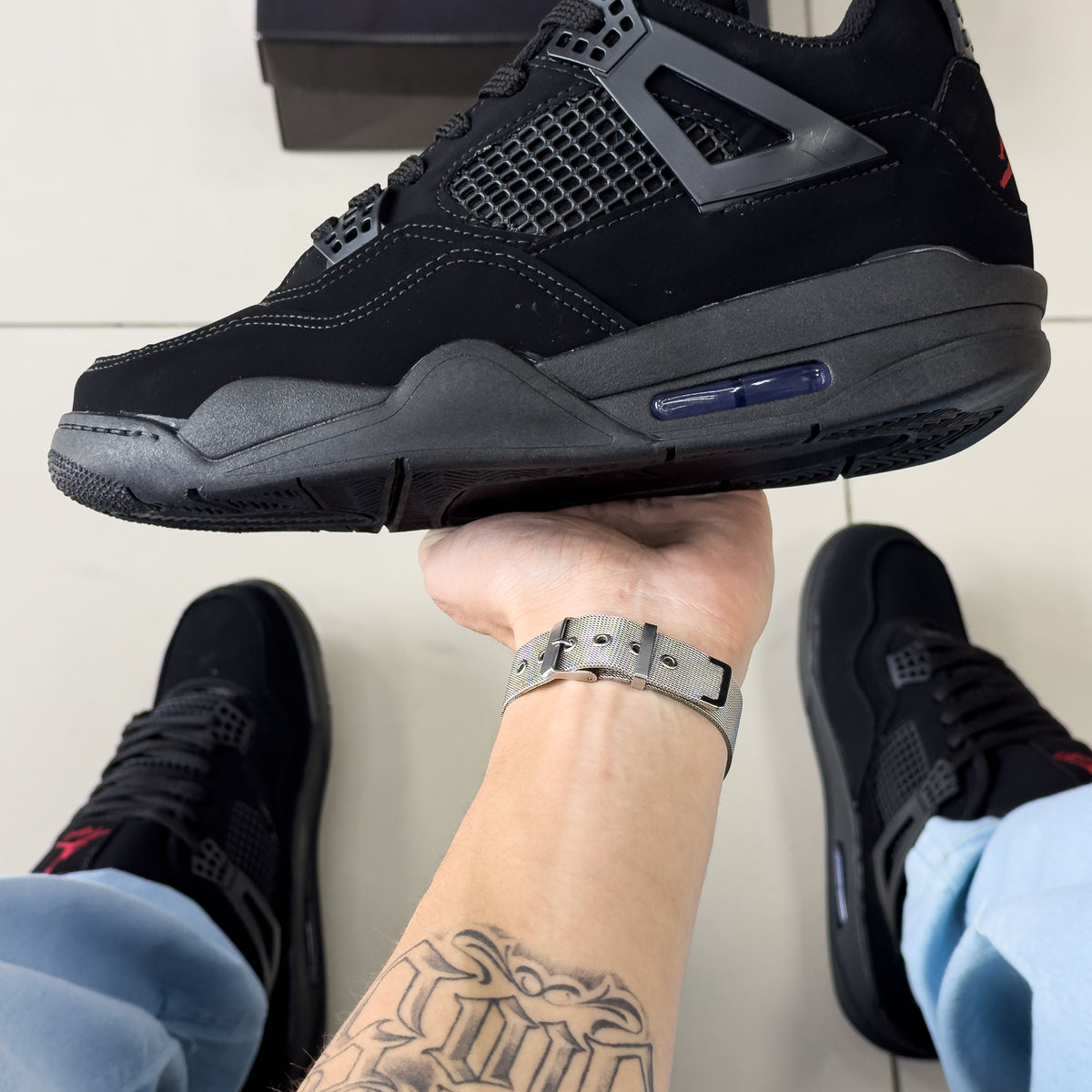 Air Jordan 4 Preto Premium