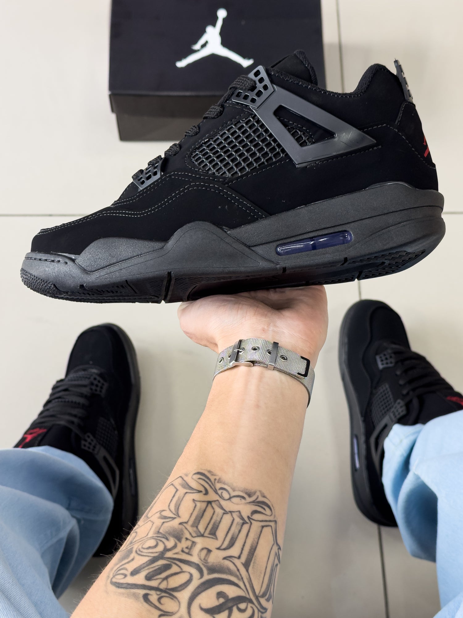 Air Jordan 4 Preto Premium