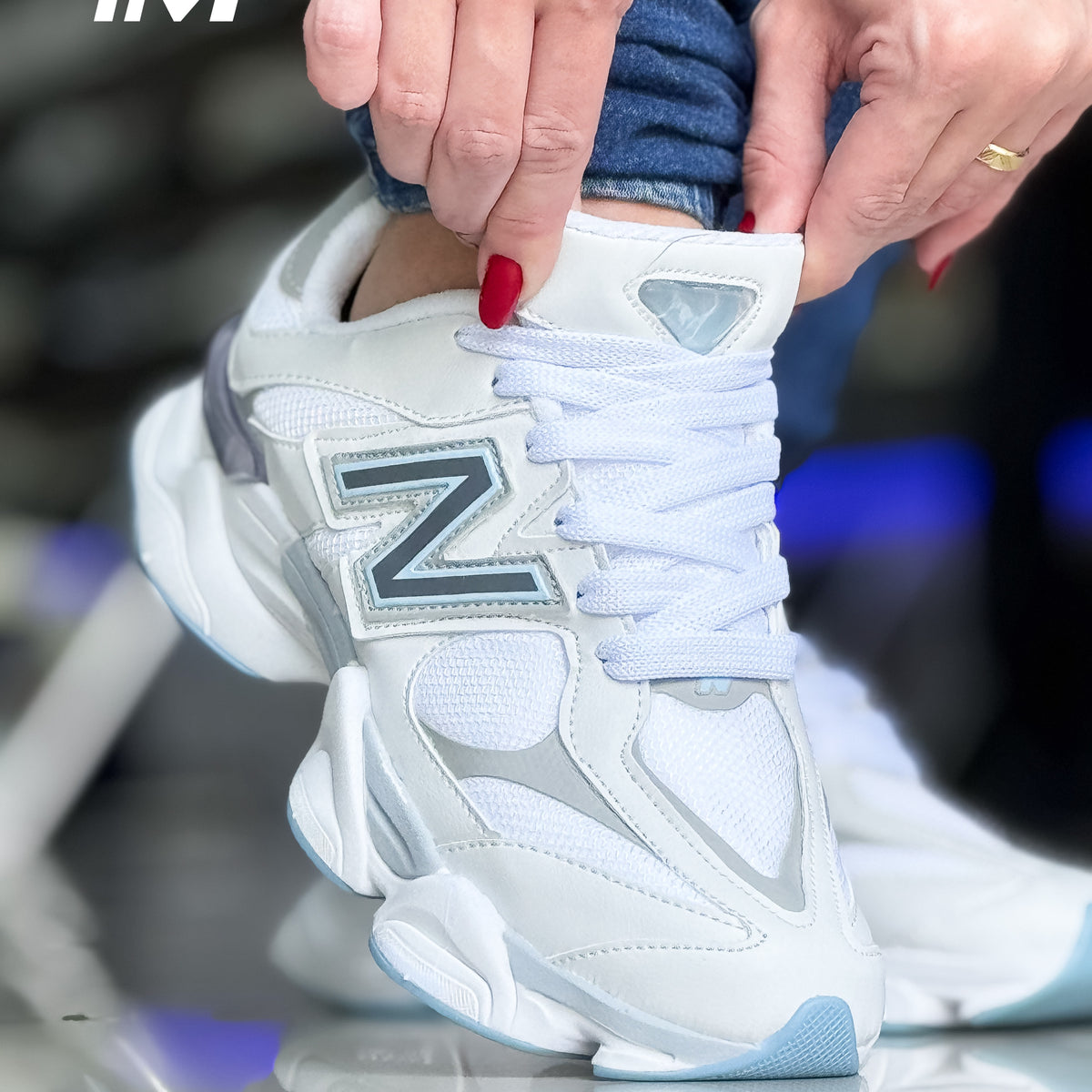 NB 9060 Branco/Azul Premium