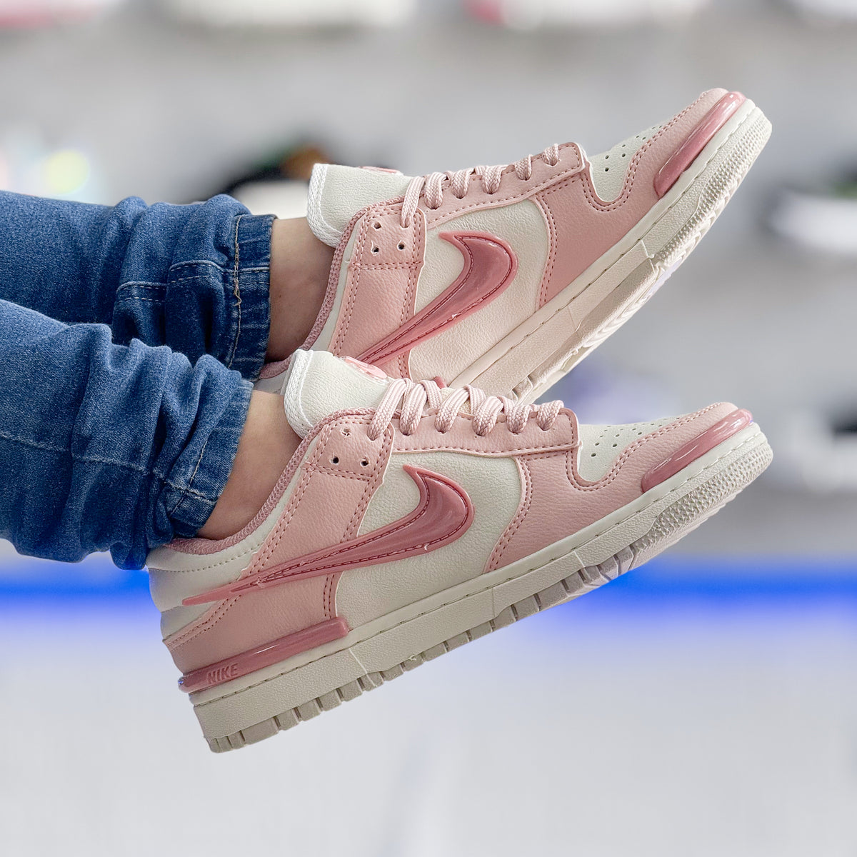 Dunk Low Twist Bege/Rosa Premium