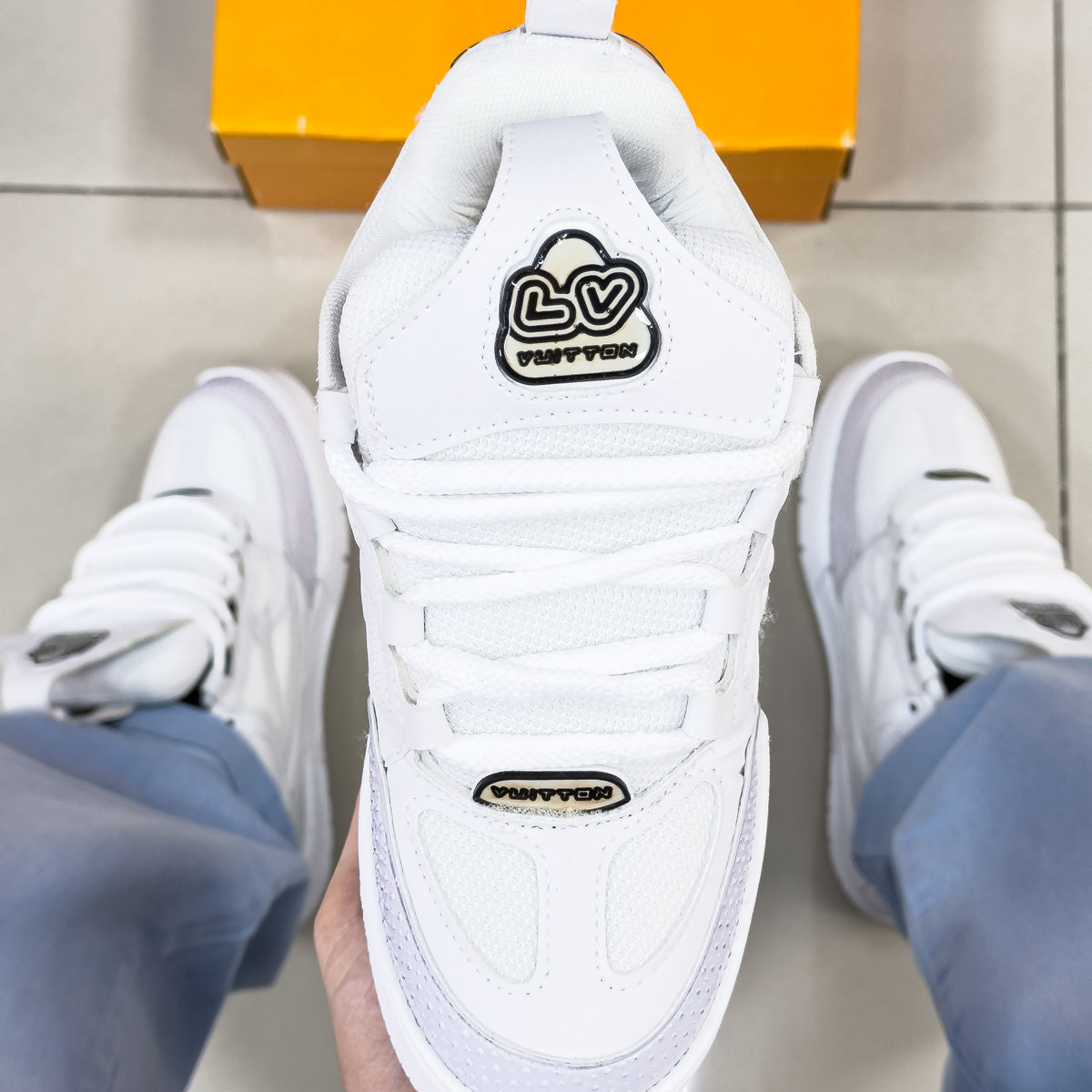 LV Skate Branco premium