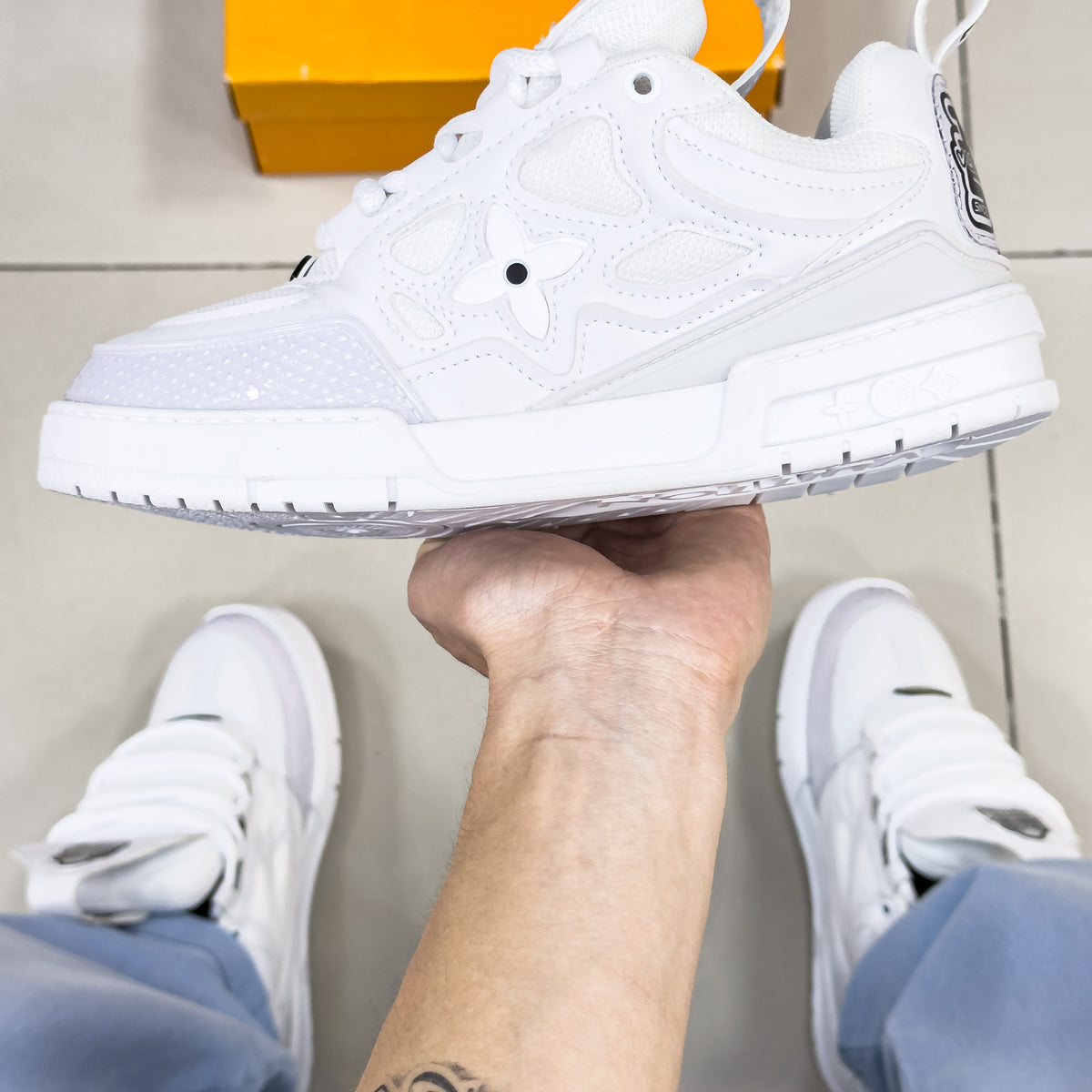 LV Skate Branco premium