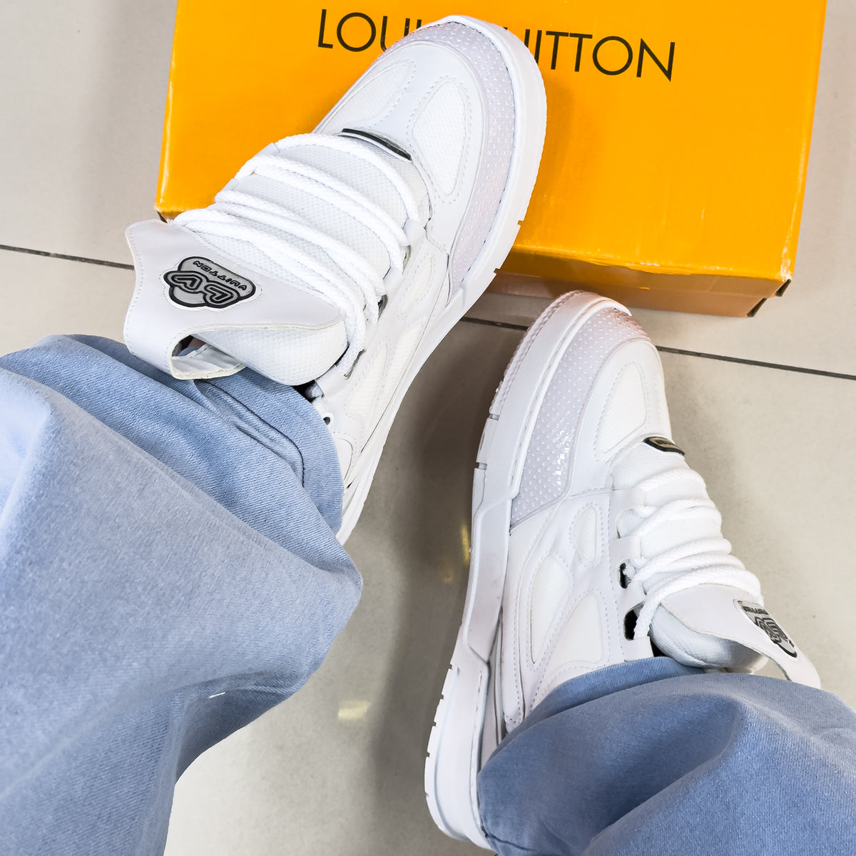 LV Skate Branco premium