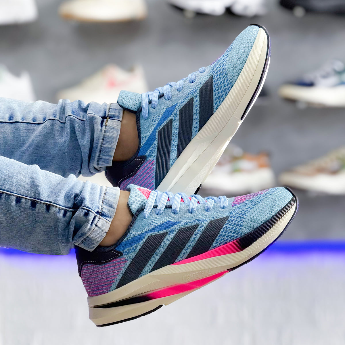 Adizero Duramo Azul Bebê Premium