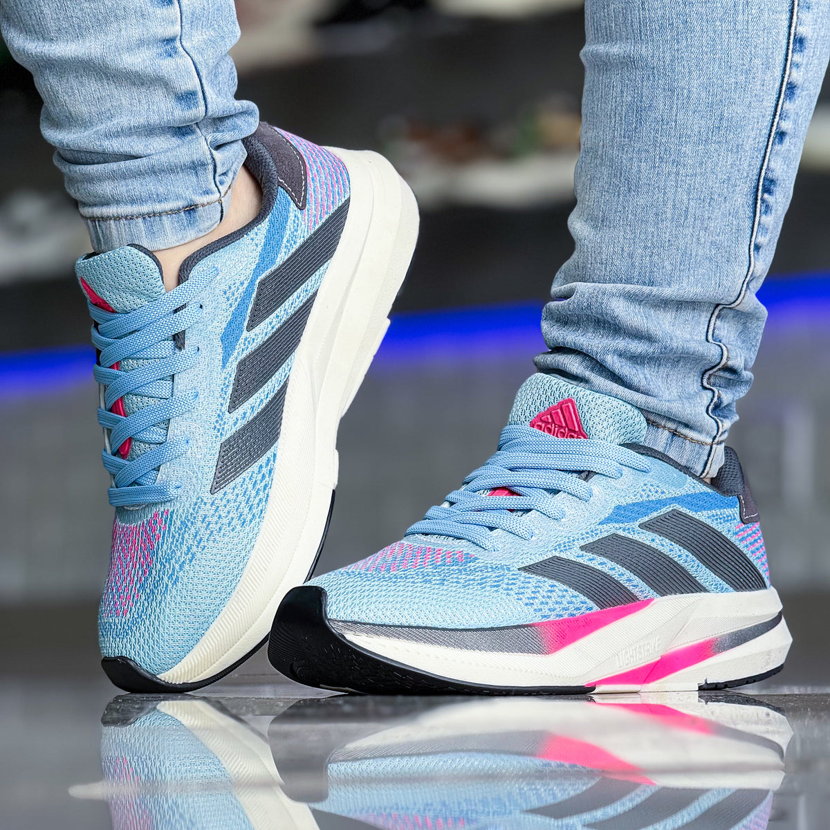 Adizero Duramo Azul Bebê Premium
