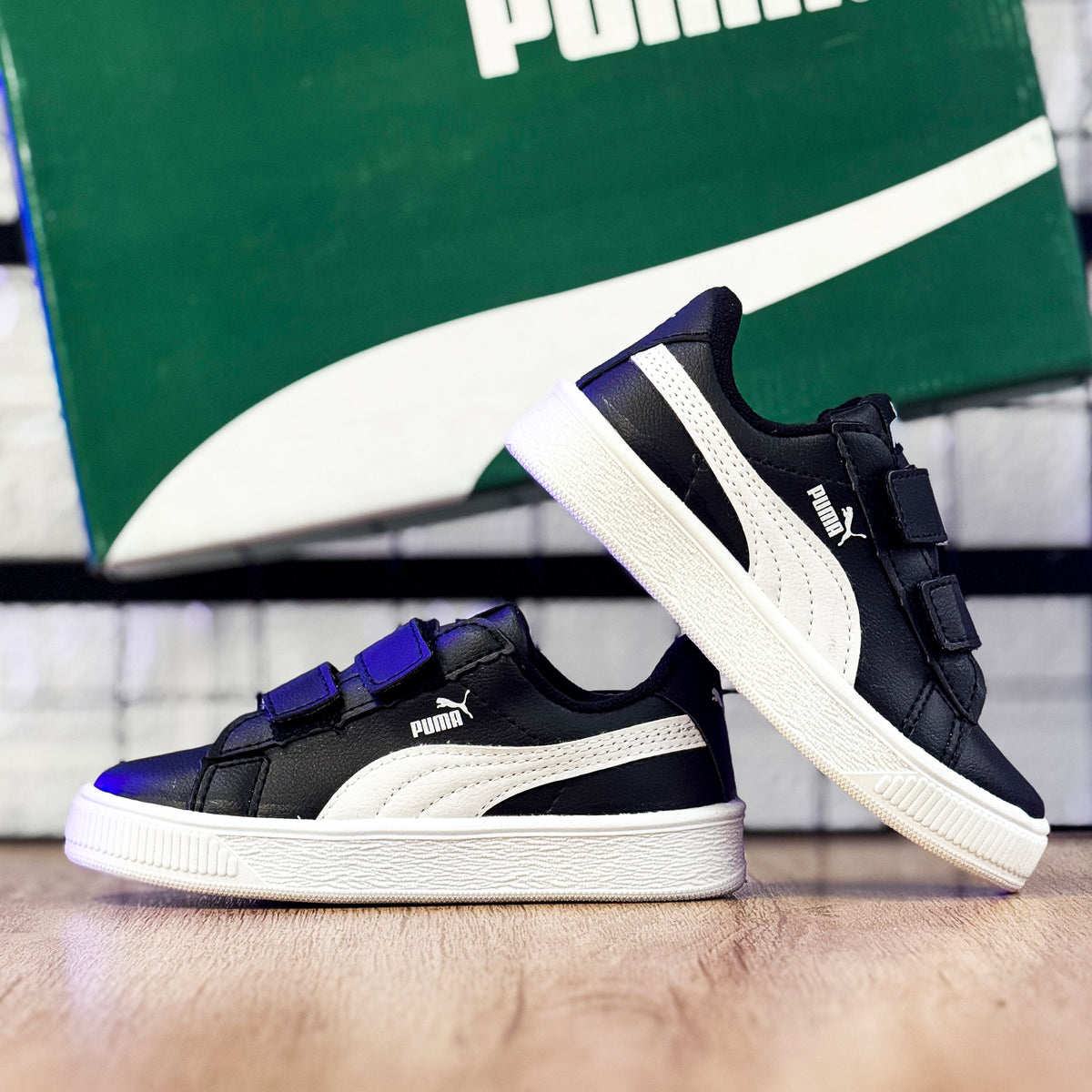 PMA Velcro Preto/Branco Infantil
