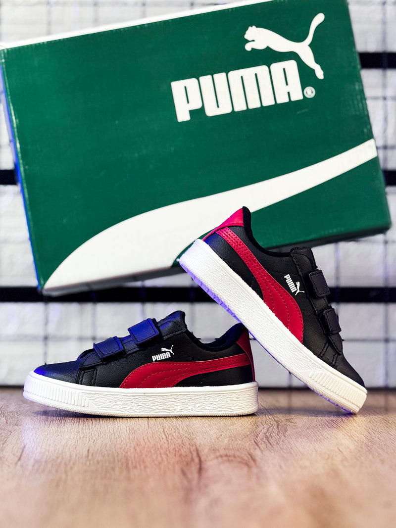 PMA Velcro Preto/Vermelho Infantil