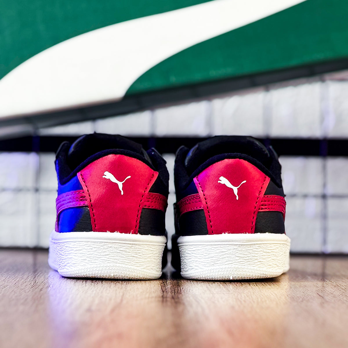 PMA Velcro Preto/Vermelho Infantil