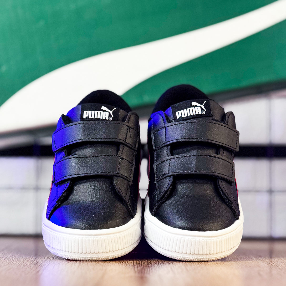 PMA Velcro Preto/Vermelho Infantil